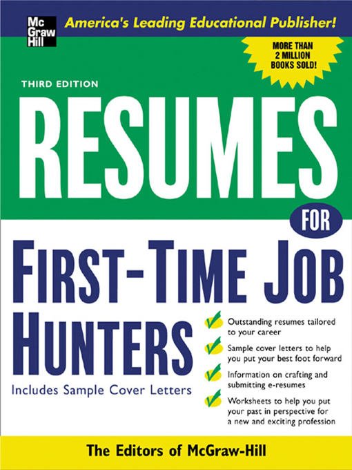 Title details for Resumes for First-Time Job Hunters by Editors of McGraw-Hill - Available